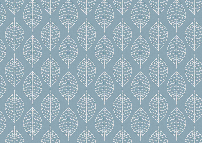 Beech Leaf (Blackout), Blue Wash - Roller Blind - Image 6